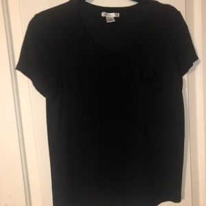 Soft comfy T-shirt with pocket, Black, XL